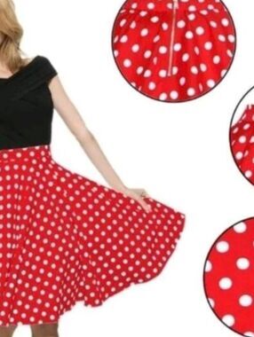 NEW MAGGIE TANG 1950s VINTAGE RETRO POLKA DOTS SWING ROCKABILLY PARTY SKIRTS